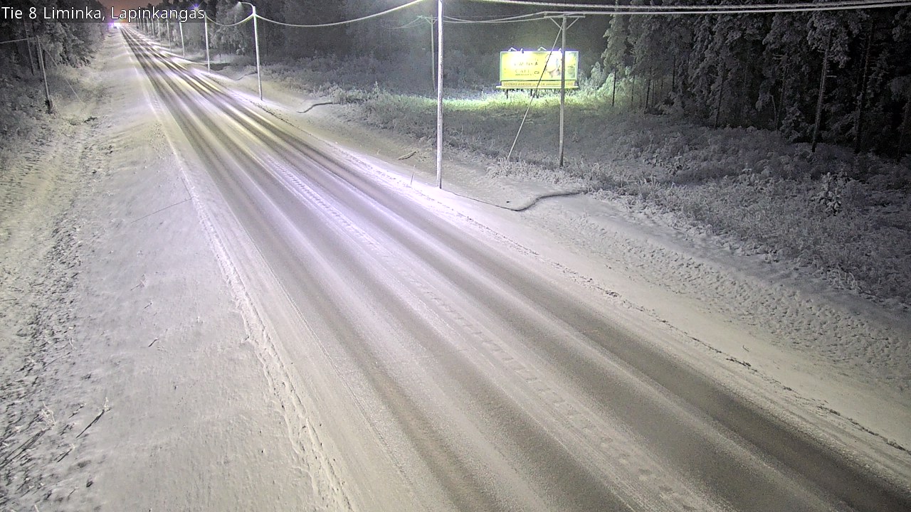 Weather Camera Image Road 8 Liminka, Lapinkangas, Liminka, Pohjois-Pohjanmaa