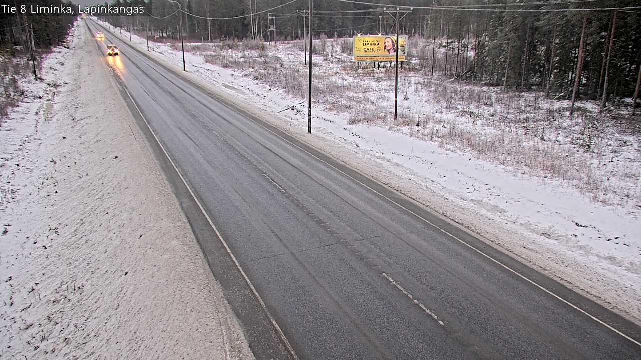 Weather Camera Image Väg 8 Liminka, Lapinkangas, Liminka, Pohjois-Pohjanmaa