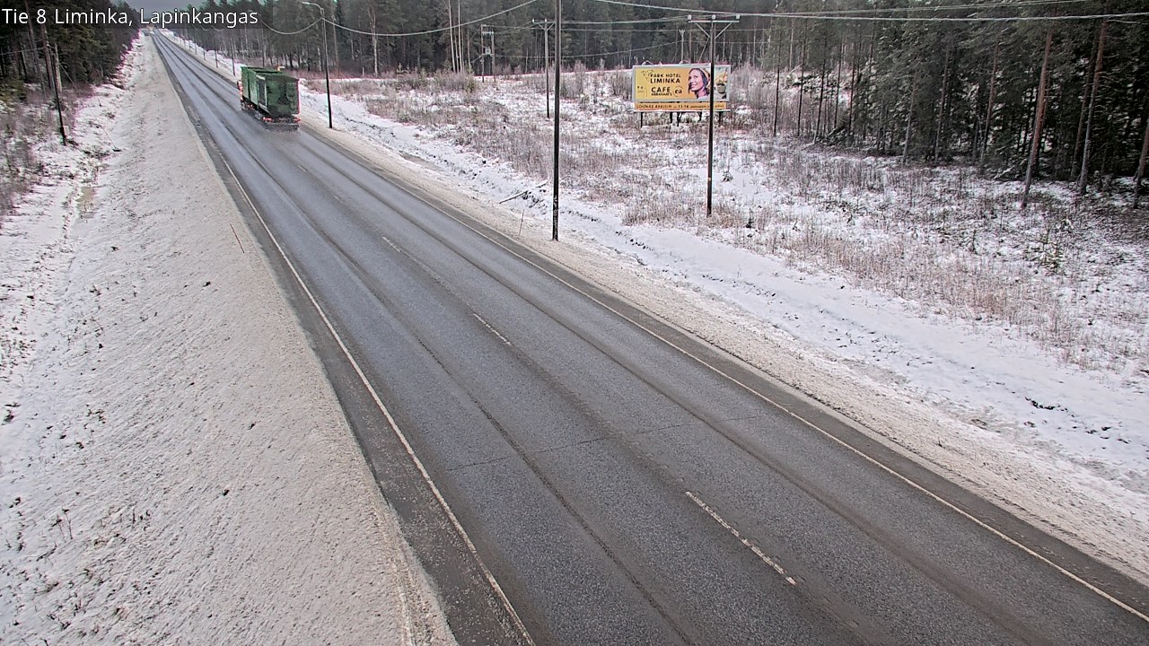 Weather Camera Image Road 8 Liminka, Lapinkangas, Liminka, Pohjois-Pohjanmaa