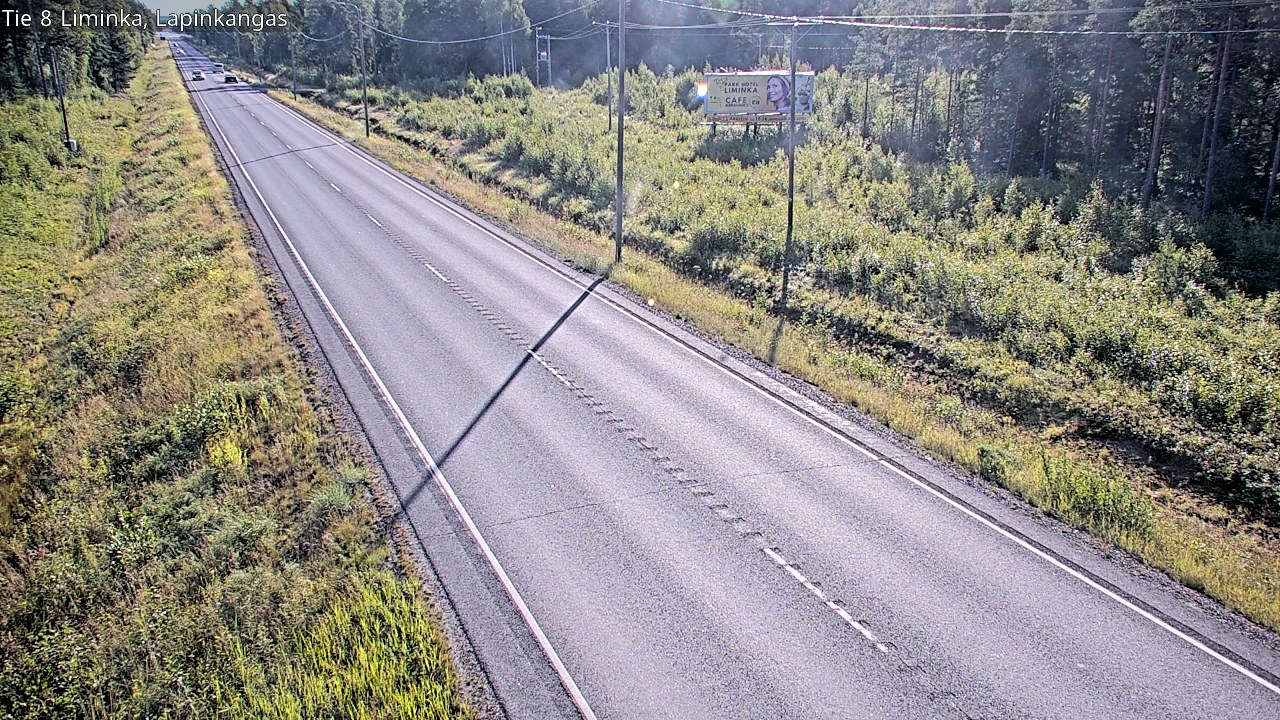 Weather Camera Image Road 8 Liminka, Lapinkangas, Liminka, Pohjois-Pohjanmaa