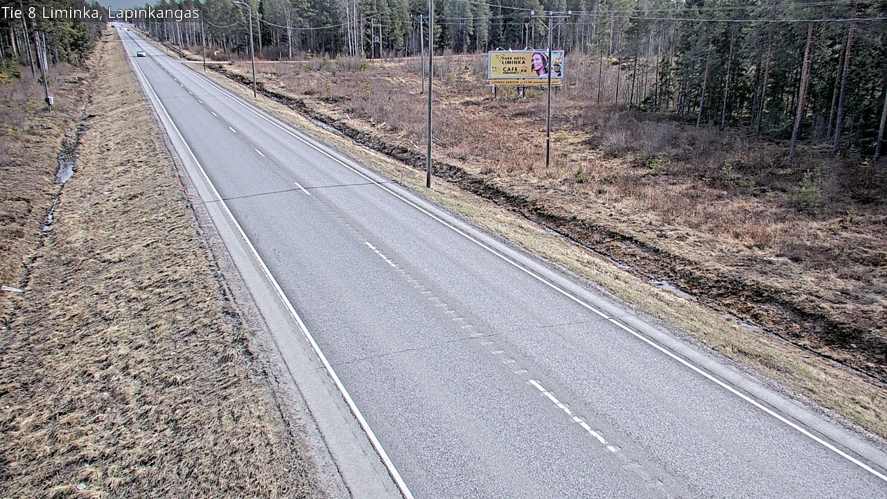 Weather Camera Image Väg 8 Liminka, Lapinkangas, Liminka, Pohjois-Pohjanmaa