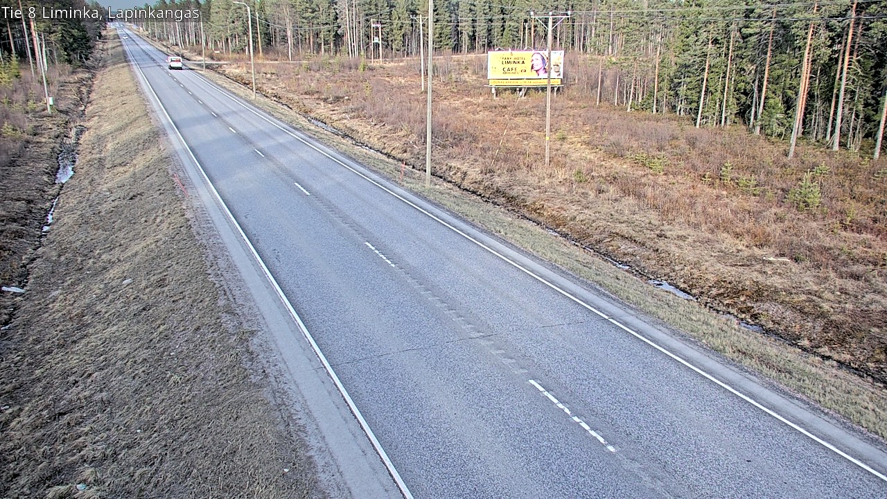 Weather Camera Image Väg 8 Liminka, Lapinkangas, Liminka, Pohjois-Pohjanmaa