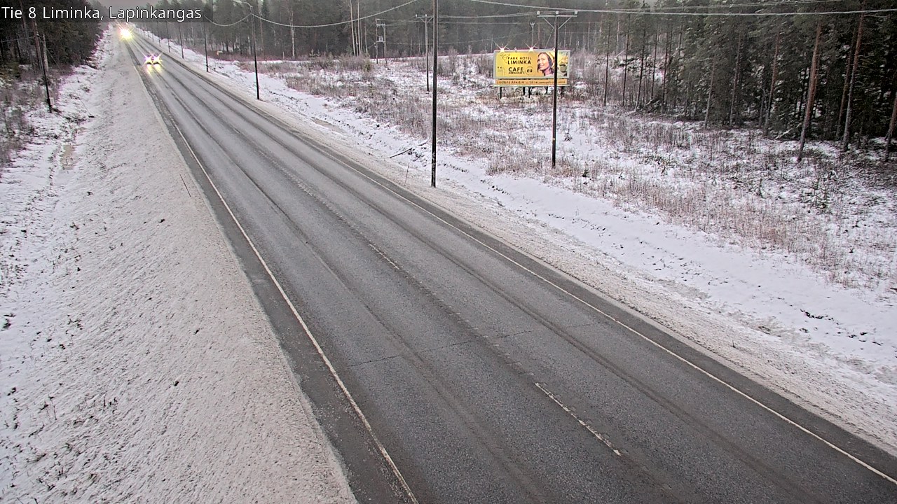 Weather Camera Image Road 8 Liminka, Lapinkangas, Liminka, Pohjois-Pohjanmaa