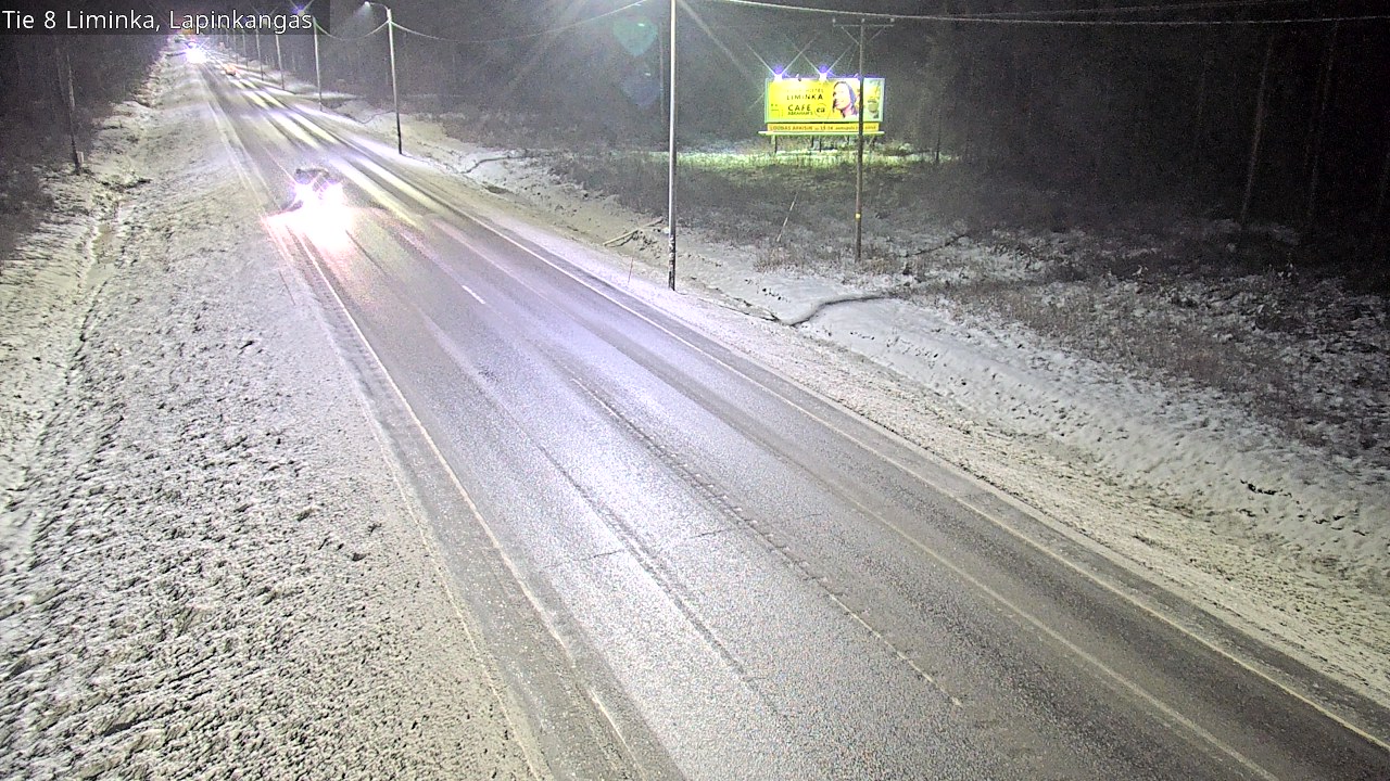Weather Camera Image Road 8 Liminka, Lapinkangas, Liminka, Pohjois-Pohjanmaa