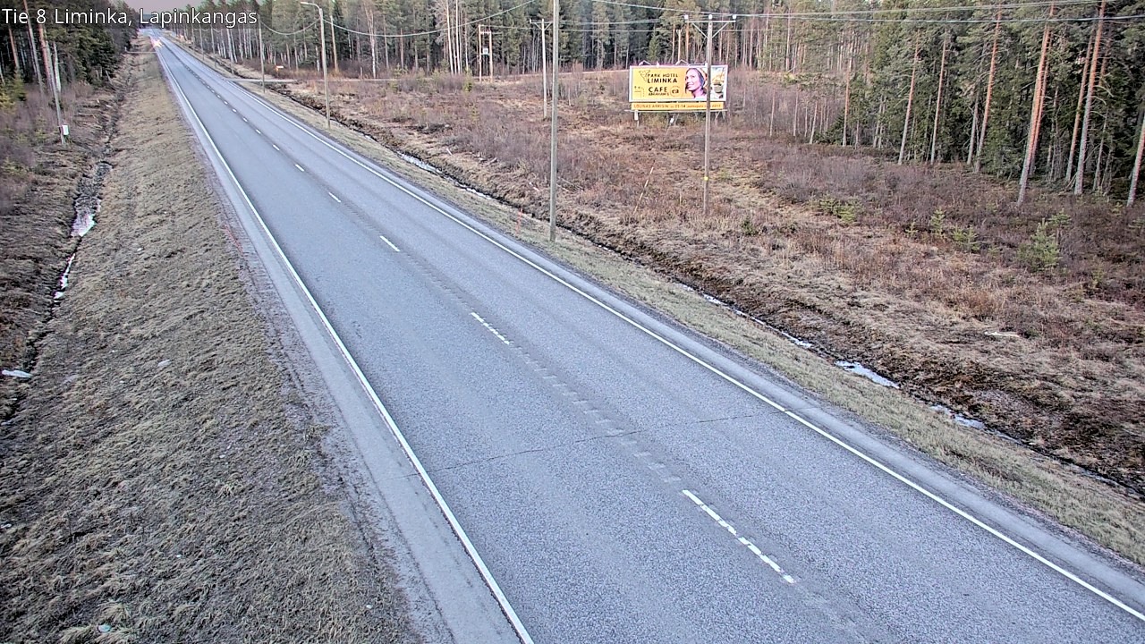 Weather Camera Image Väg 8 Liminka, Lapinkangas, Liminka, Pohjois-Pohjanmaa