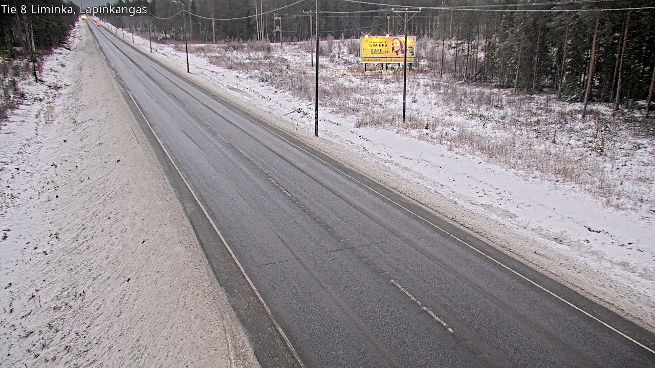 Weather Camera Image Väg 8 Liminka, Lapinkangas, Liminka, Pohjois-Pohjanmaa