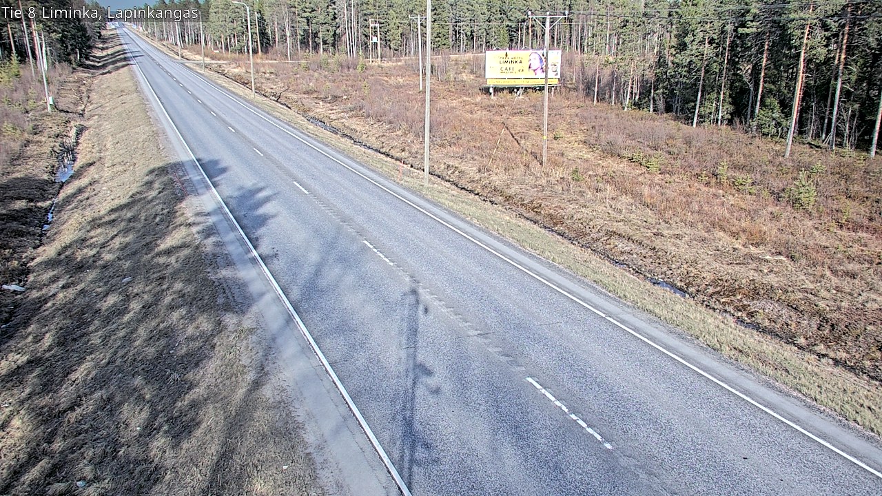 Weather Camera Image Väg 8 Liminka, Lapinkangas, Liminka, Pohjois-Pohjanmaa