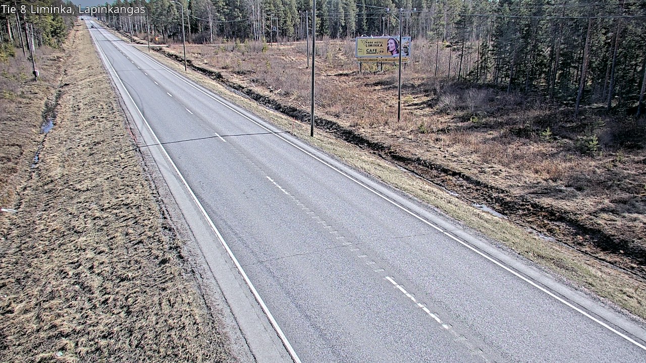 Weather Camera Image Väg 8 Liminka, Lapinkangas, Liminka, Pohjois-Pohjanmaa