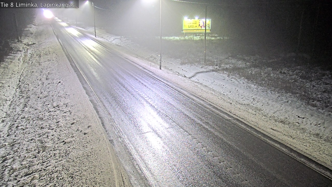 Weather Camera Image Väg 8 Liminka, Lapinkangas, Liminka, Pohjois-Pohjanmaa