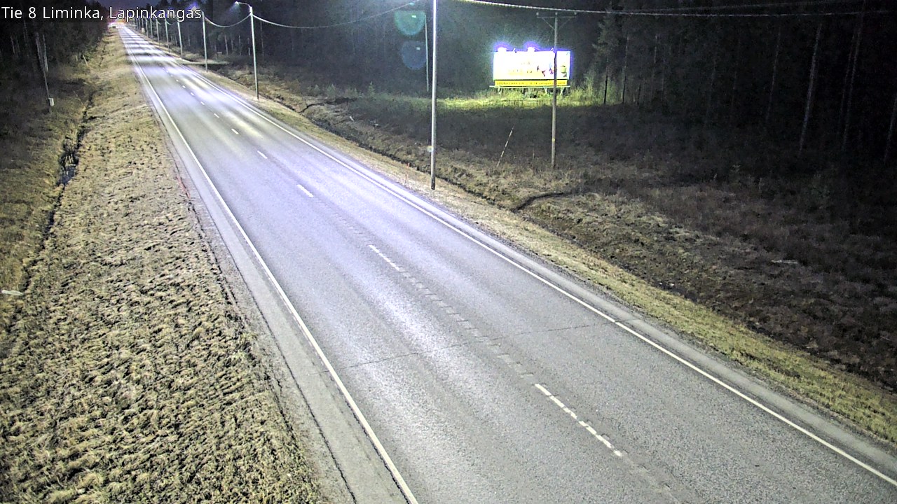 Weather Camera Image Väg 8 Liminka, Lapinkangas, Liminka, Pohjois-Pohjanmaa
