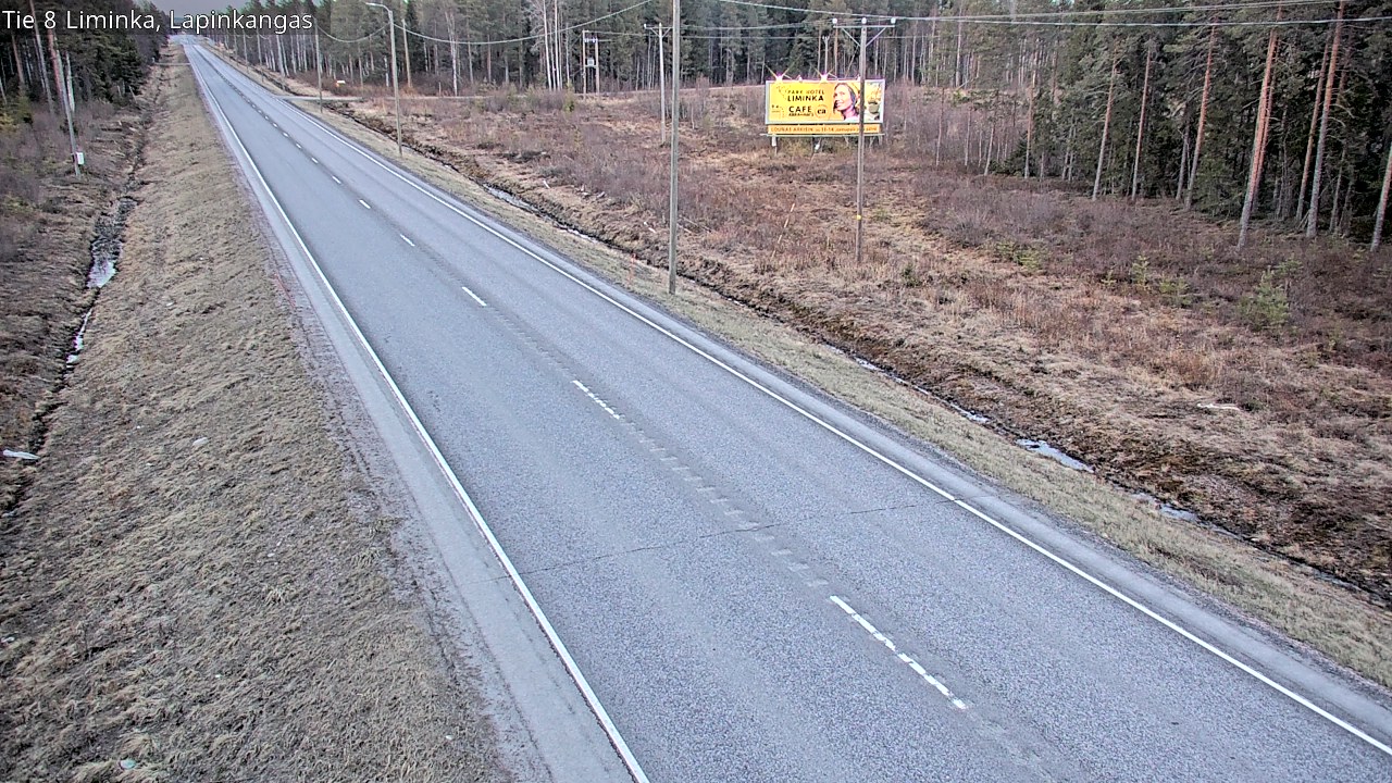 Weather Camera Image Väg 8 Liminka, Lapinkangas, Liminka, Pohjois-Pohjanmaa