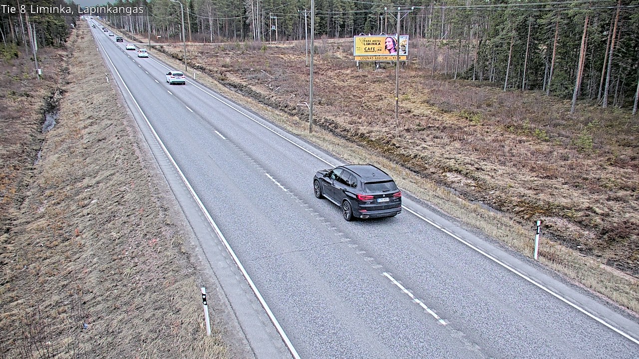 Weather Camera Image Väg 8 Liminka, Lapinkangas, Liminka, Pohjois-Pohjanmaa