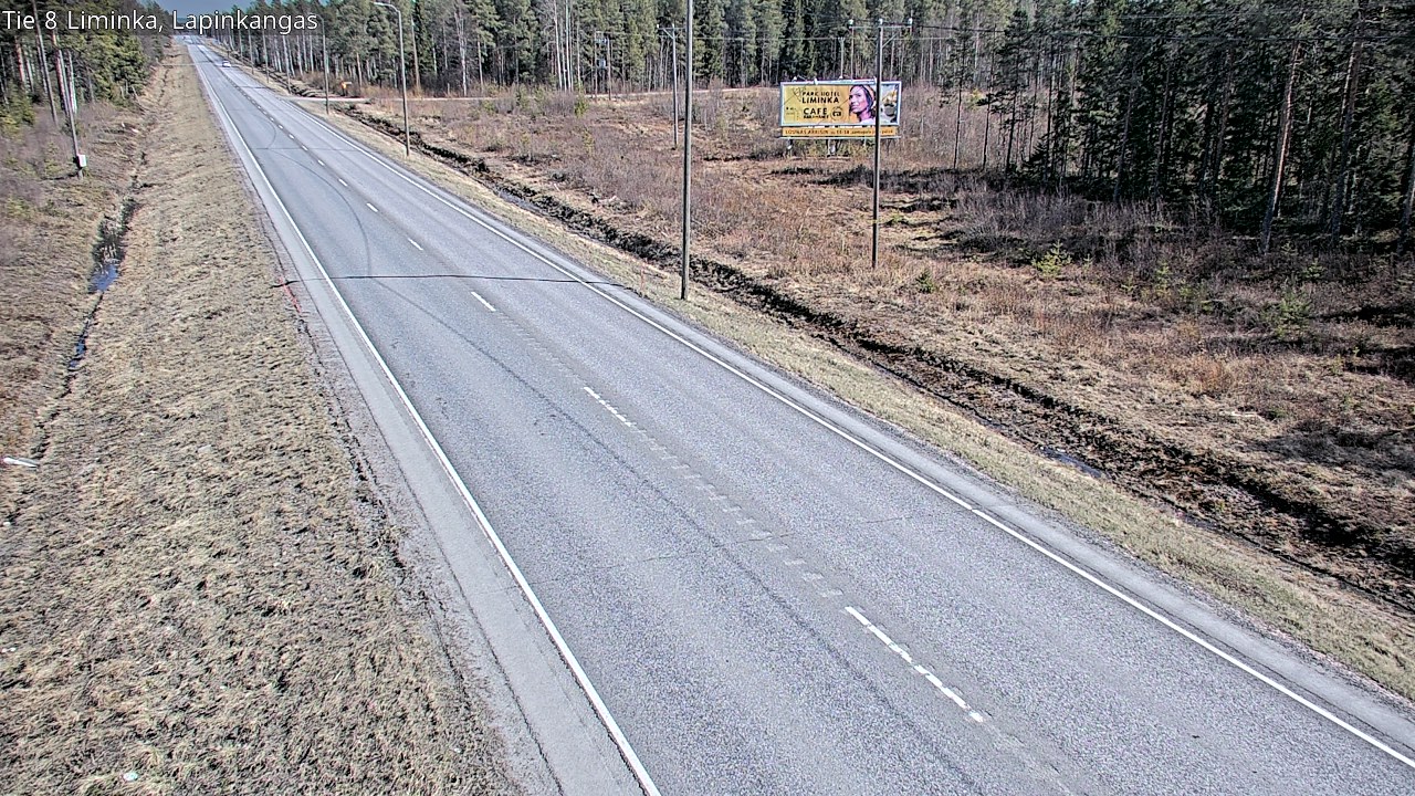 Weather Camera Image Väg 8 Liminka, Lapinkangas, Liminka, Pohjois-Pohjanmaa