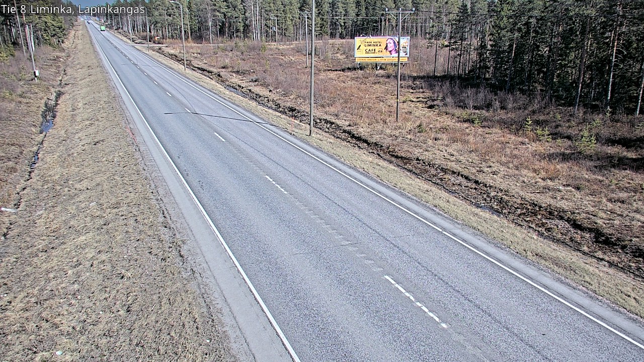 Weather Camera Image Väg 8 Liminka, Lapinkangas, Liminka, Pohjois-Pohjanmaa