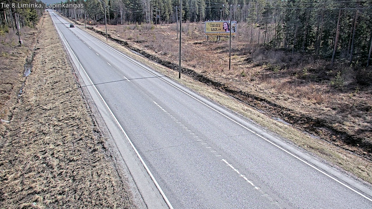Weather Camera Image Väg 8 Liminka, Lapinkangas, Liminka, Pohjois-Pohjanmaa