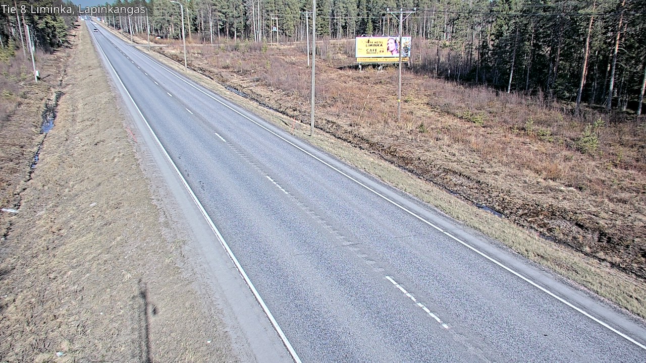 Weather Camera Image Väg 8 Liminka, Lapinkangas, Liminka, Pohjois-Pohjanmaa