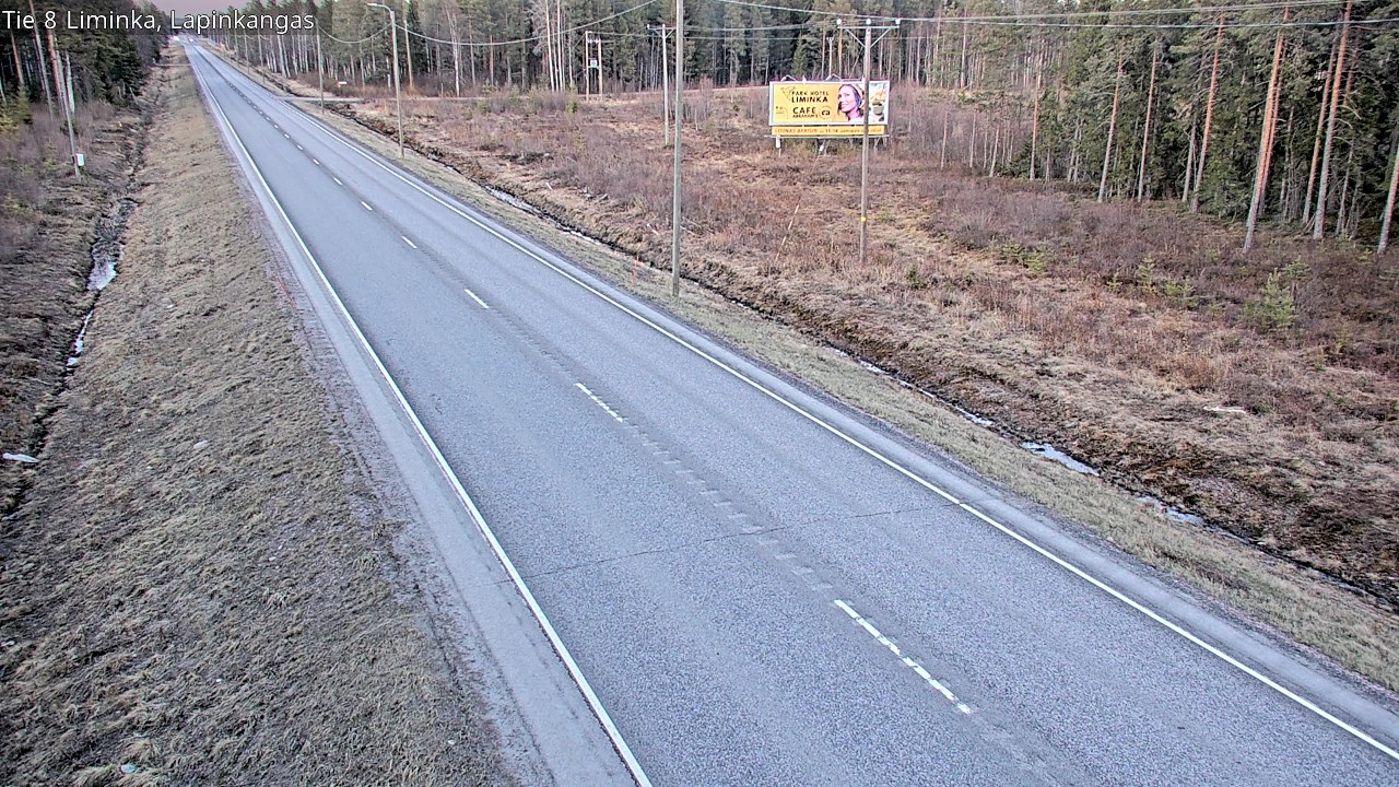 Weather Camera Image Väg 8 Liminka, Lapinkangas, Liminka, Pohjois-Pohjanmaa