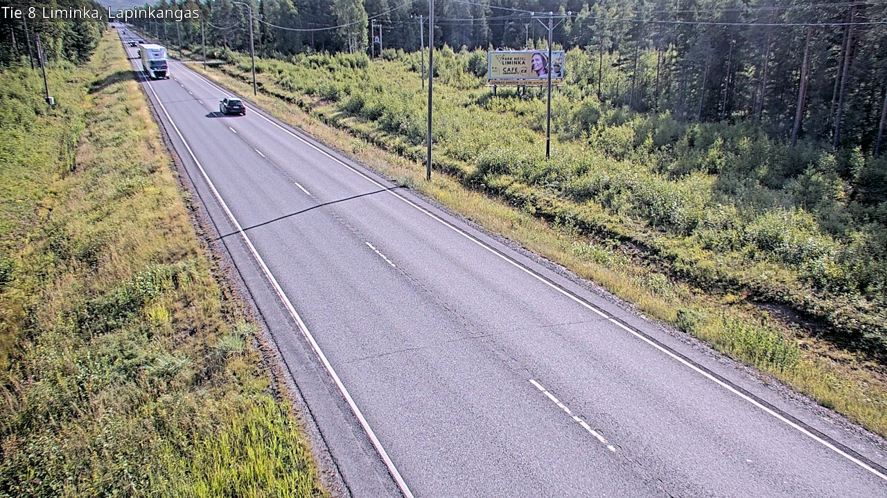 Weather Camera Image Road 8 Liminka, Lapinkangas, Liminka, Pohjois-Pohjanmaa