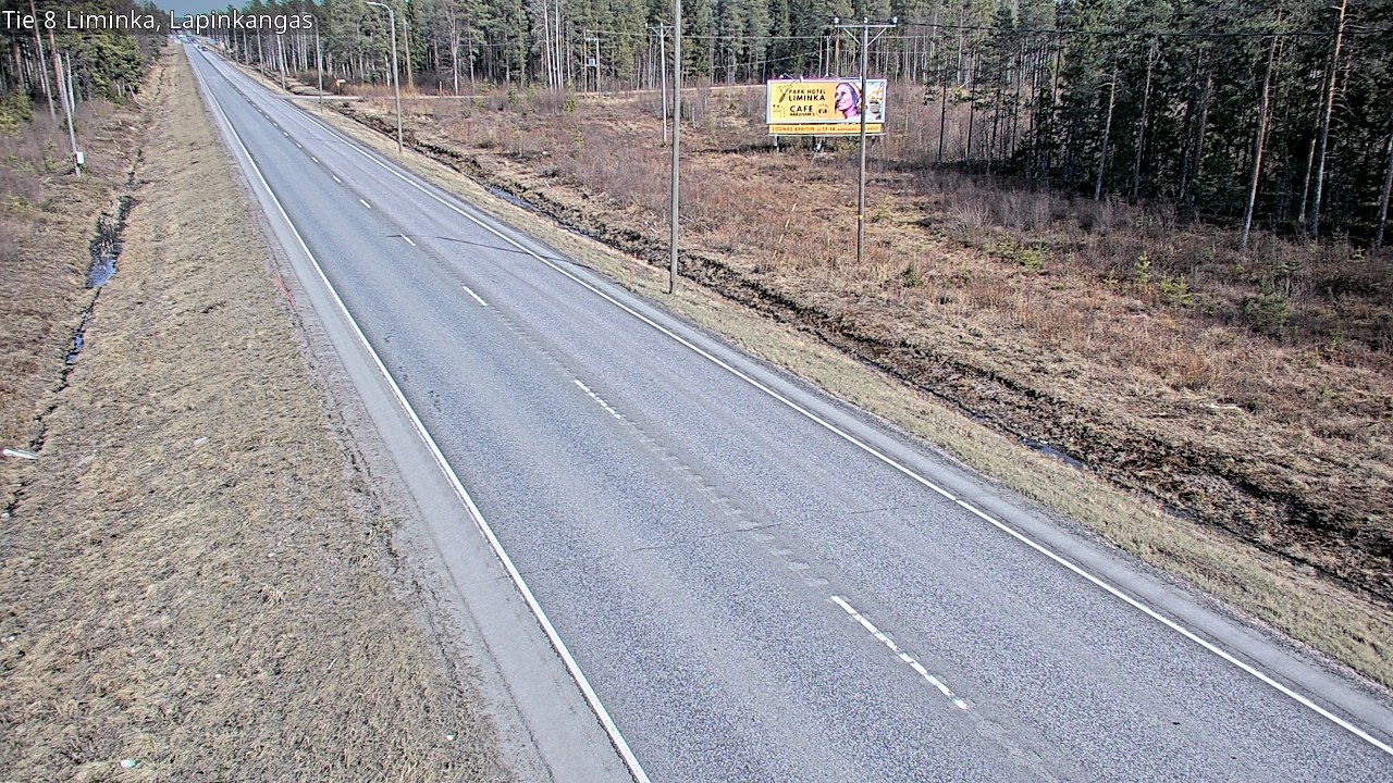 Weather Camera Image Väg 8 Liminka, Lapinkangas, Liminka, Pohjois-Pohjanmaa