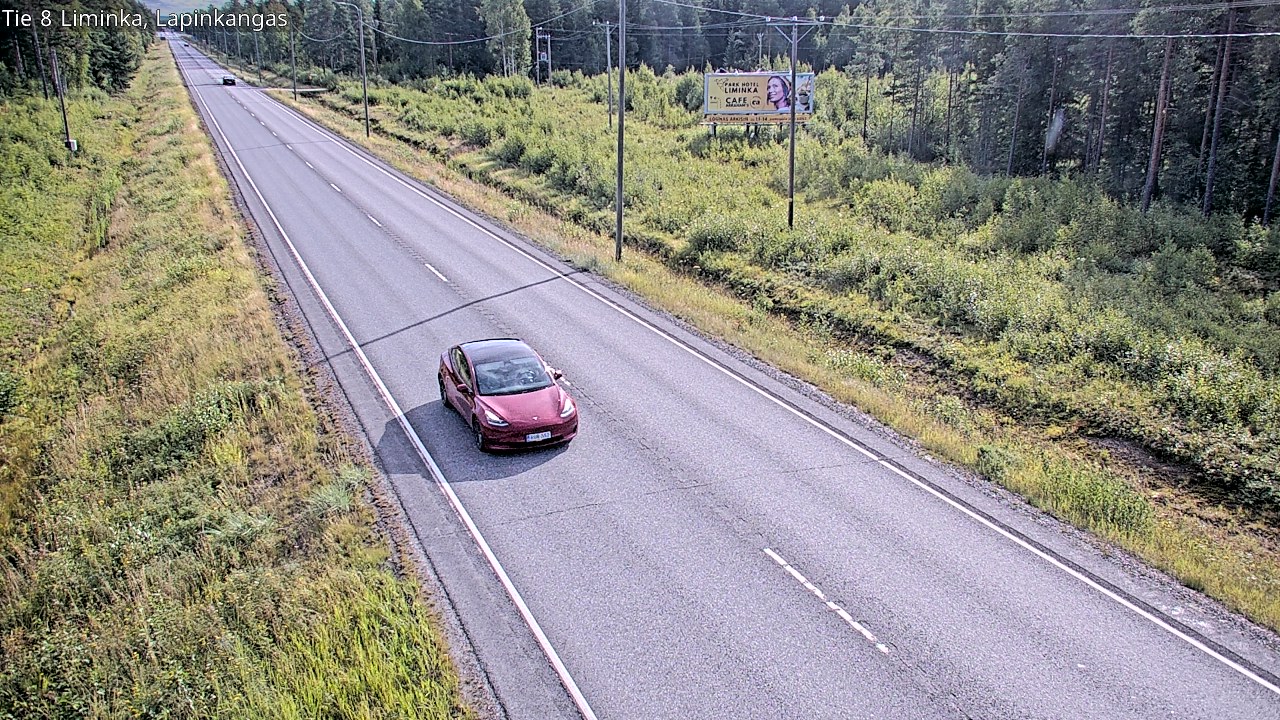 Weather Camera Image Road 8 Liminka, Lapinkangas, Liminka, Pohjois-Pohjanmaa