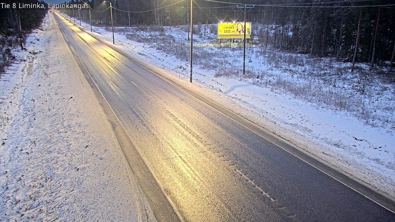 Weather Camera Image Väg 8 Liminka, Lapinkangas, Liminka, Pohjois-Pohjanmaa