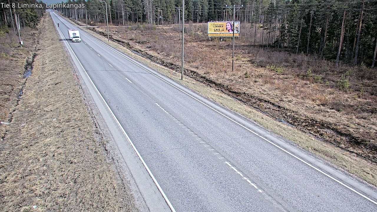 Weather Camera Image Väg 8 Liminka, Lapinkangas, Liminka, Pohjois-Pohjanmaa