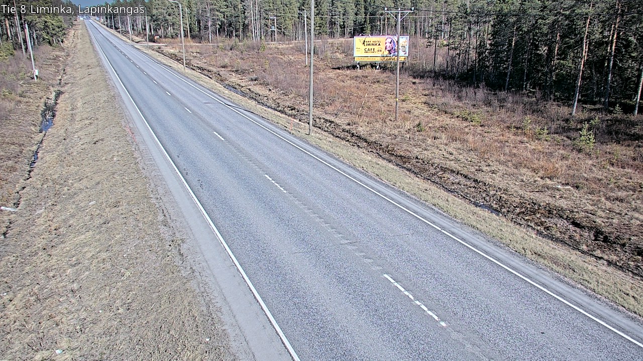 Weather Camera Image Väg 8 Liminka, Lapinkangas, Liminka, Pohjois-Pohjanmaa