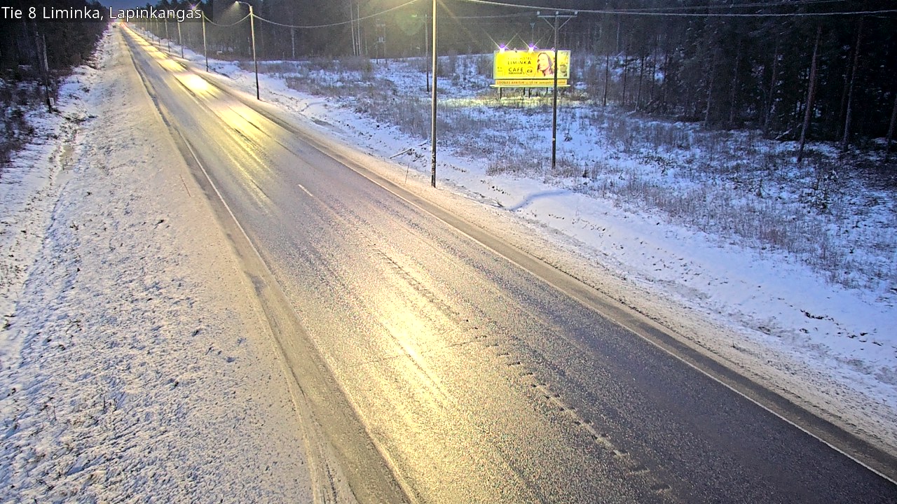 Weather Camera Image Väg 8 Liminka, Lapinkangas, Liminka, Pohjois-Pohjanmaa