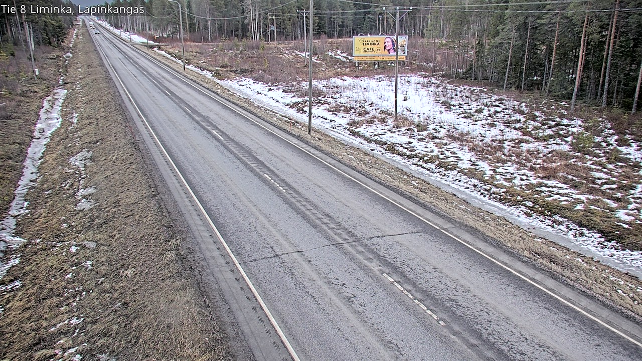 Weather Camera Image Road 8 Liminka, Lapinkangas, Liminka, Pohjois-Pohjanmaa
