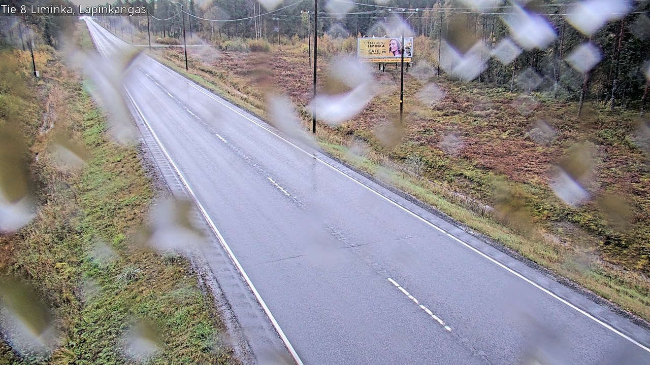 Weather Camera Image Road 8 Liminka, Lapinkangas, Liminka, Pohjois-Pohjanmaa