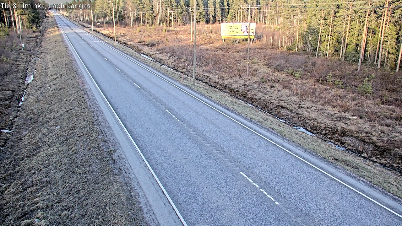 Weather Camera Image Väg 8 Liminka, Lapinkangas, Liminka, Pohjois-Pohjanmaa