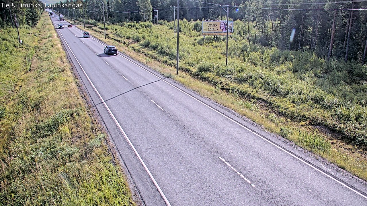 Weather Camera Image Road 8 Liminka, Lapinkangas, Liminka, Pohjois-Pohjanmaa