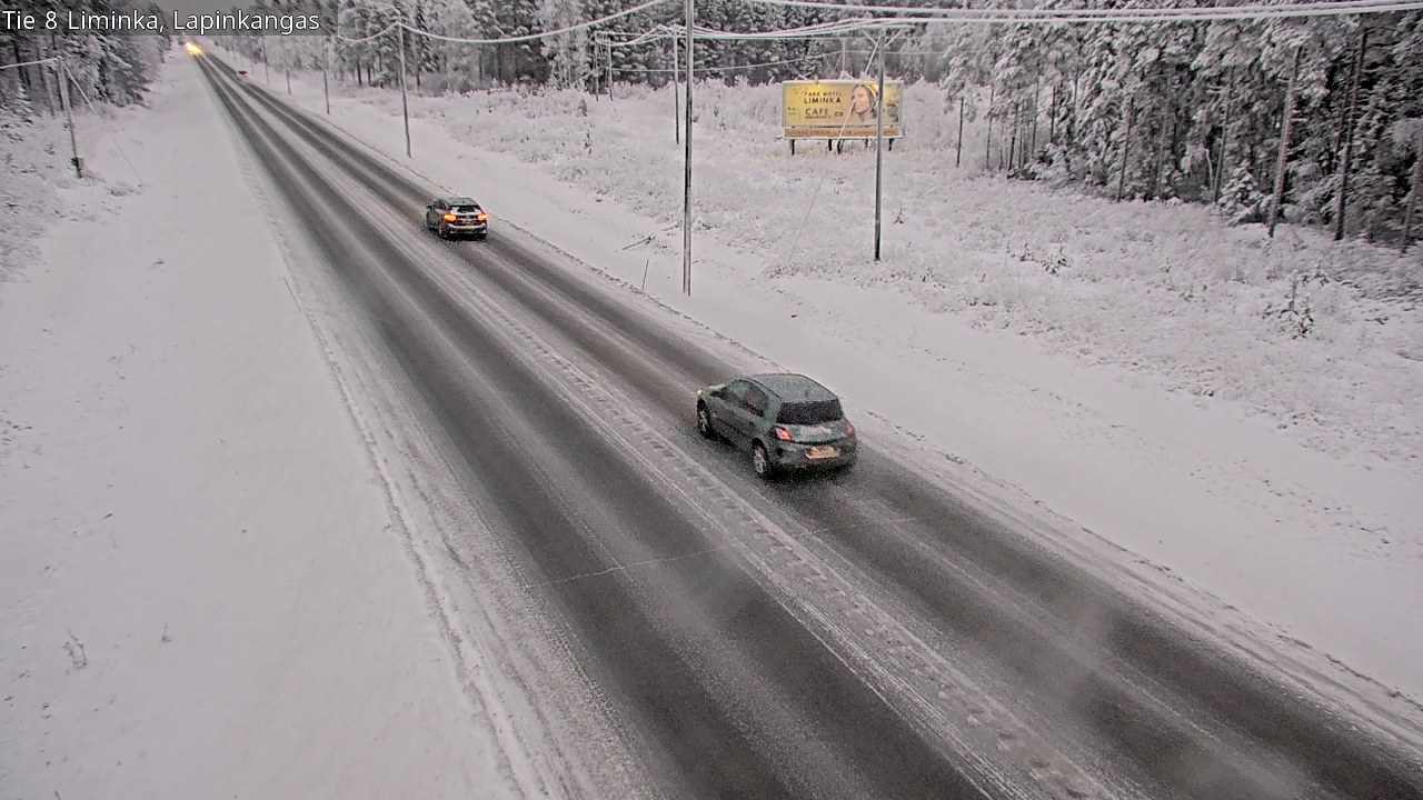 Weather Camera Image Road 8 Liminka, Lapinkangas, Liminka, Pohjois-Pohjanmaa