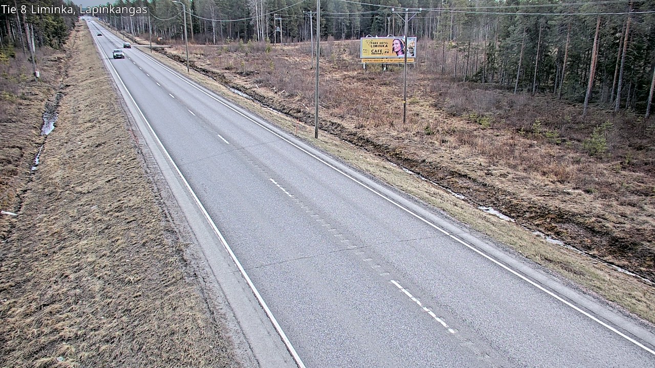 Weather Camera Image Väg 8 Liminka, Lapinkangas, Liminka, Pohjois-Pohjanmaa