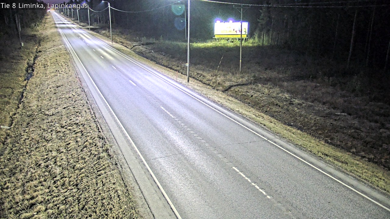 Weather Camera Image Väg 8 Liminka, Lapinkangas, Liminka, Pohjois-Pohjanmaa