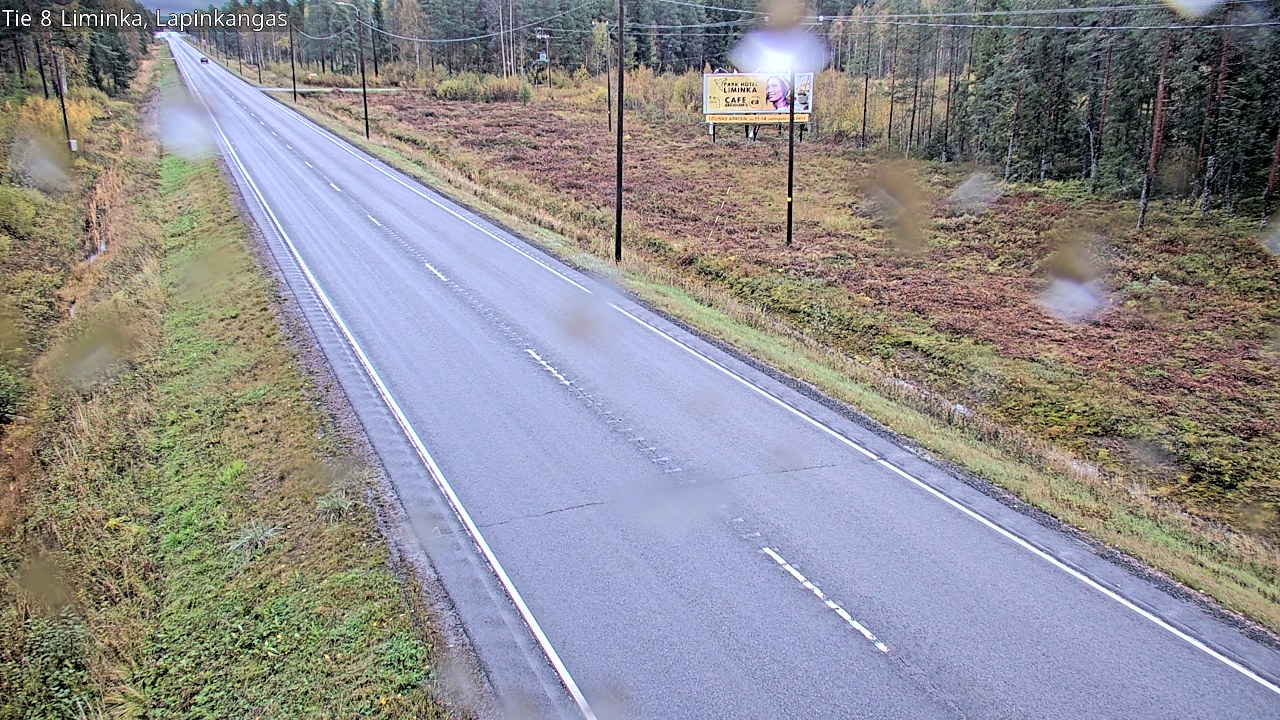 Weather Camera Image Road 8 Liminka, Lapinkangas, Liminka, Pohjois-Pohjanmaa