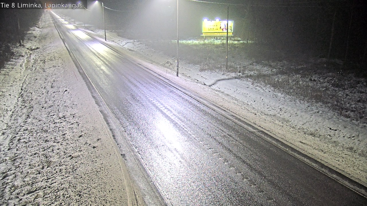 Weather Camera Image Väg 8 Liminka, Lapinkangas, Liminka, Pohjois-Pohjanmaa