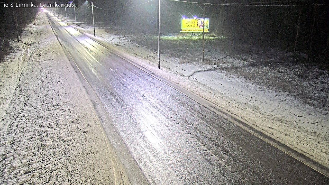 Weather Camera Image Väg 8 Liminka, Lapinkangas, Liminka, Pohjois-Pohjanmaa