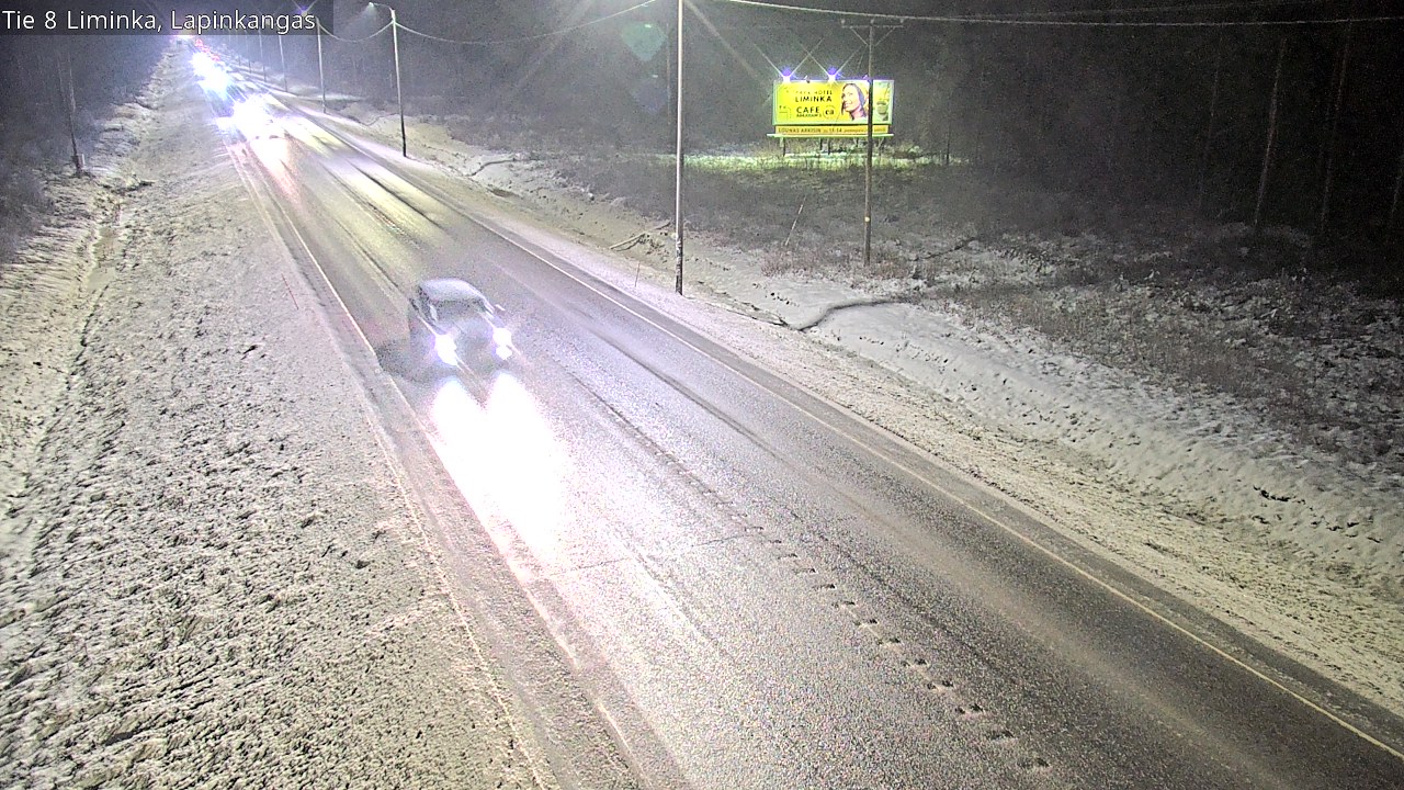 Weather Camera Image Road 8 Liminka, Lapinkangas, Liminka, Pohjois-Pohjanmaa
