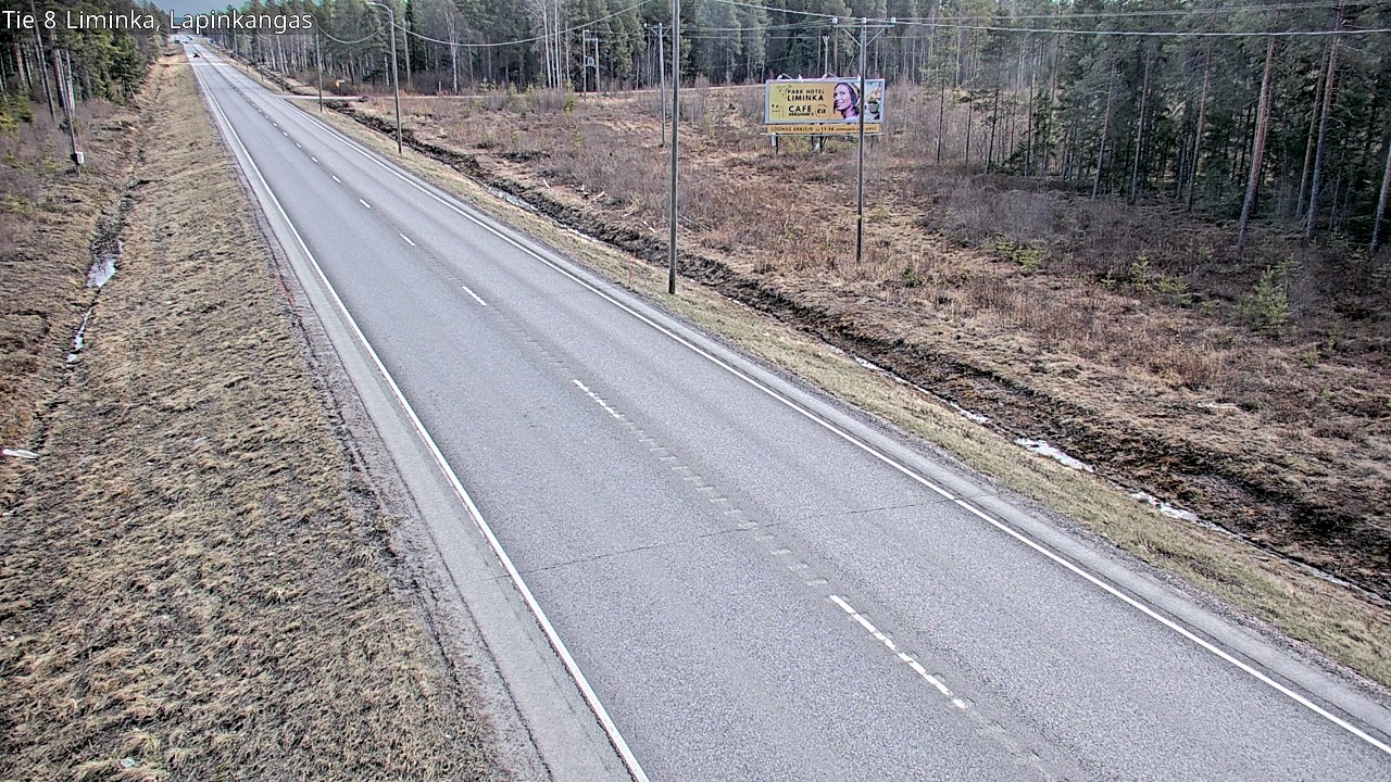 Weather Camera Image Väg 8 Liminka, Lapinkangas, Liminka, Pohjois-Pohjanmaa