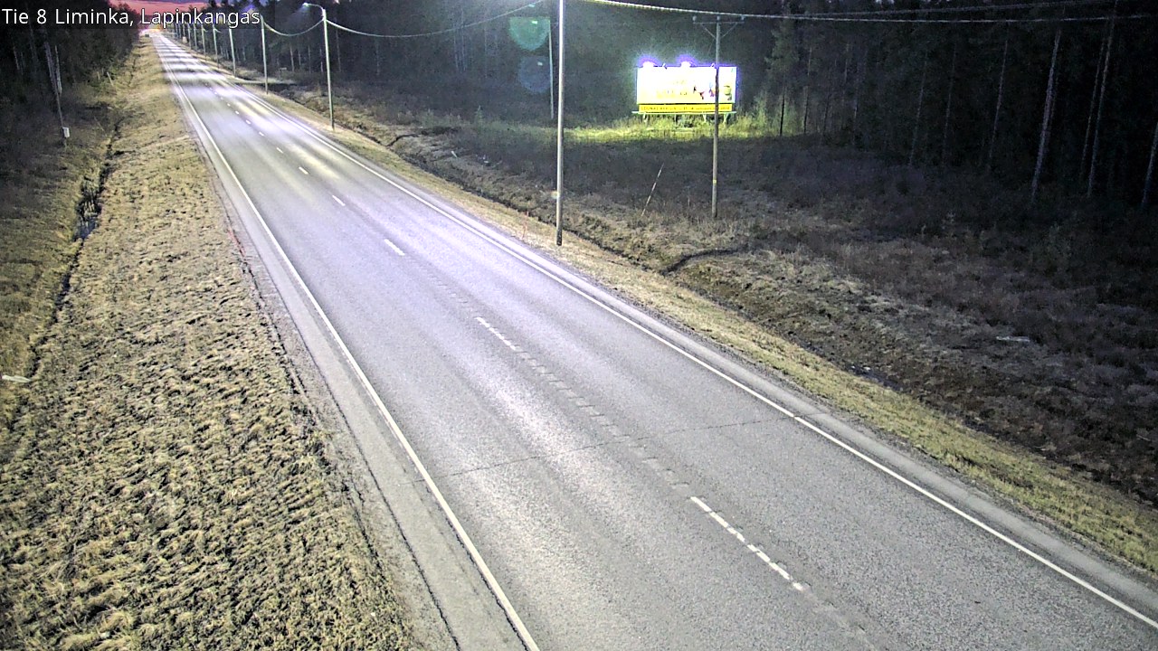 Weather Camera Image Väg 8 Liminka, Lapinkangas, Liminka, Pohjois-Pohjanmaa