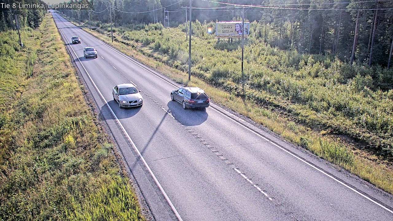 Weather Camera Image Road 8 Liminka, Lapinkangas, Liminka, Pohjois-Pohjanmaa