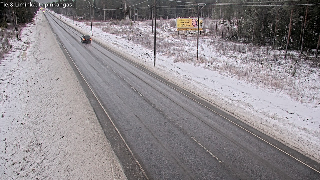 Weather Camera Image Väg 8 Liminka, Lapinkangas, Liminka, Pohjois-Pohjanmaa