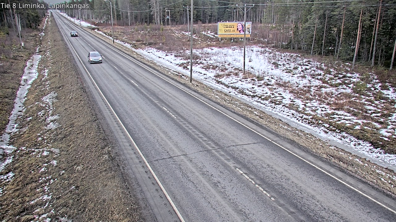 Weather Camera Image Road 8 Liminka, Lapinkangas, Liminka, Pohjois-Pohjanmaa