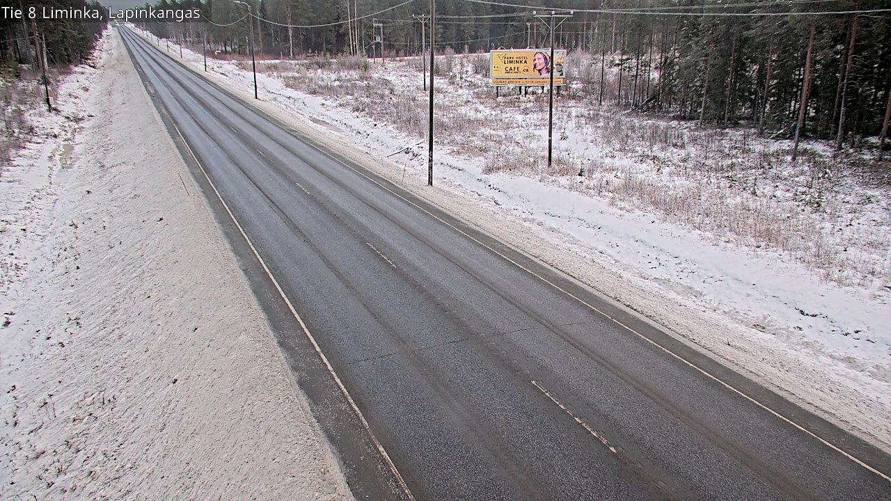 Weather Camera Image Road 8 Liminka, Lapinkangas, Liminka, Pohjois-Pohjanmaa