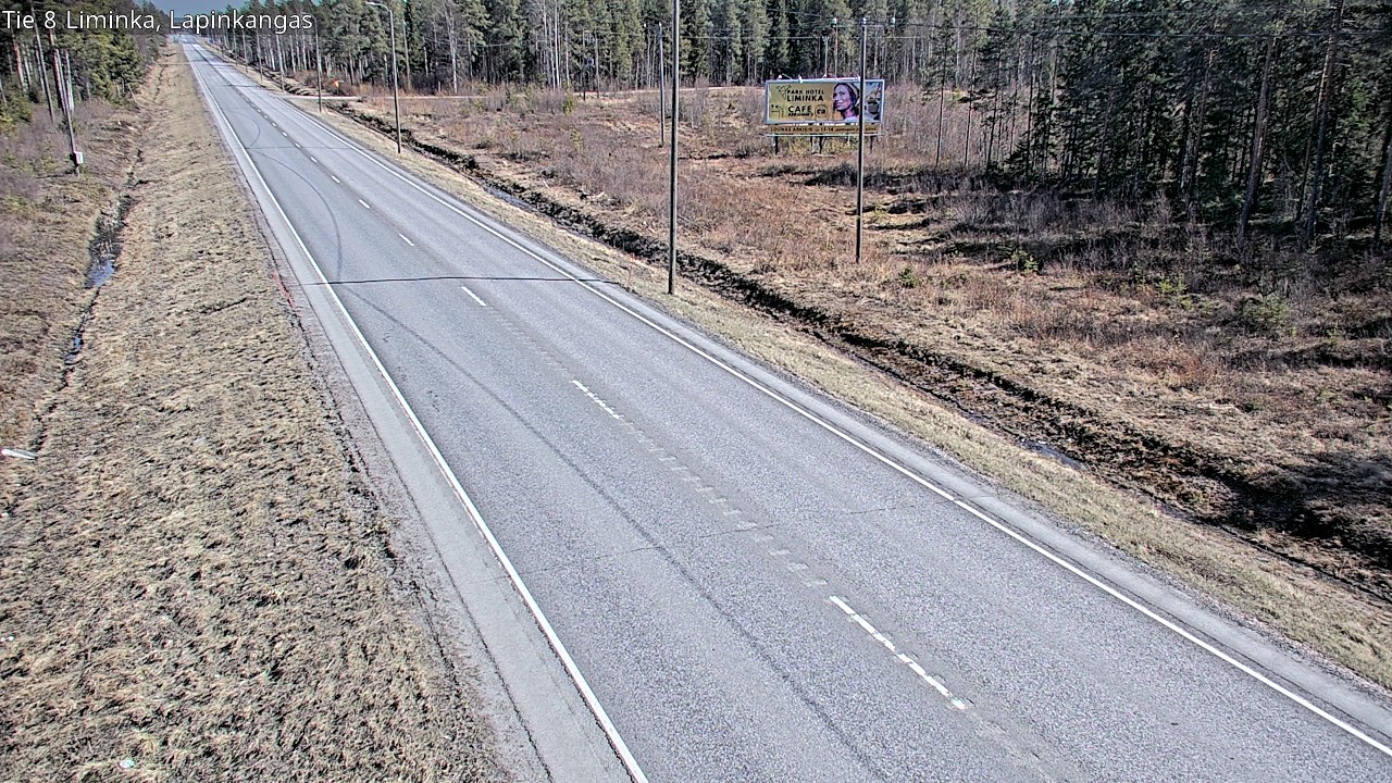 Weather Camera Image Väg 8 Liminka, Lapinkangas, Liminka, Pohjois-Pohjanmaa