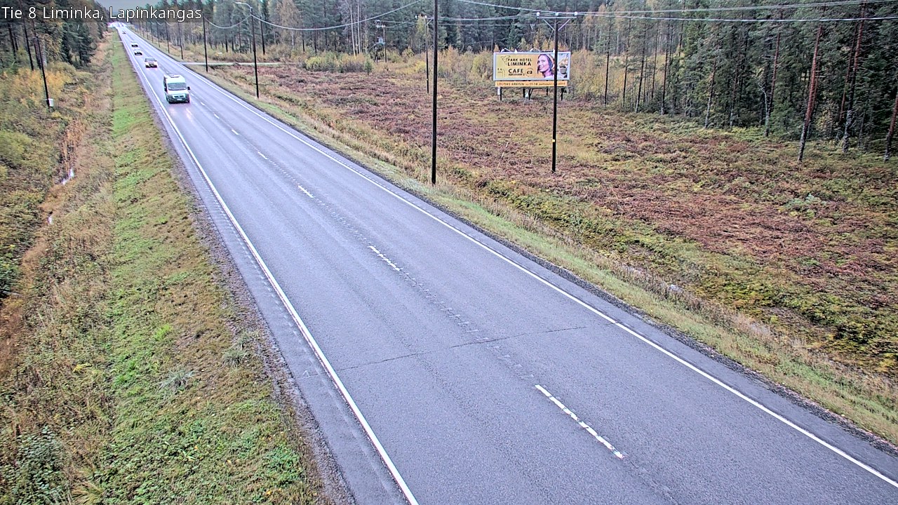 Weather Camera Image Road 8 Liminka, Lapinkangas, Liminka, Pohjois-Pohjanmaa