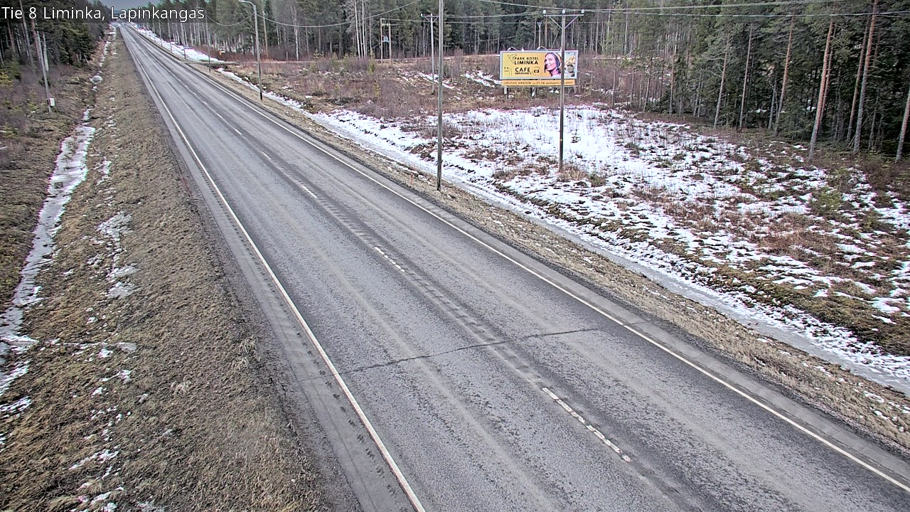Weather Camera Image Road 8 Liminka, Lapinkangas, Liminka, Pohjois-Pohjanmaa