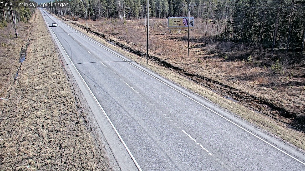 Weather Camera Image Väg 8 Liminka, Lapinkangas, Liminka, Pohjois-Pohjanmaa
