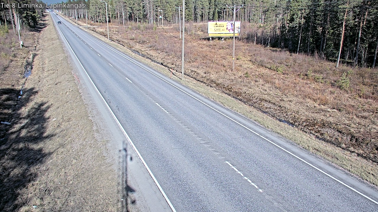 Weather Camera Image Väg 8 Liminka, Lapinkangas, Liminka, Pohjois-Pohjanmaa